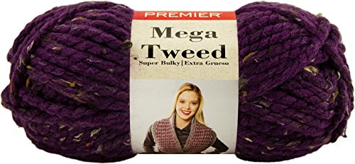 Premier Yarns 1007-18 Garn Mega Tweed Grape, multi, Einheitsgröße von Premier Yarns