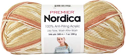 Premier Yarns 1094-02 GARN NORDICA ROSE LEINEN, Acryl, Einheitsgröße, 500 meter von Premier Yarns