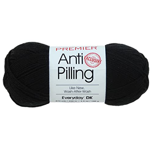 Premier Yarns 624972 1107-26 Yarn Everyday DK Black, Acryl, Schwarz, Einheitsgröße von Premier Yarns