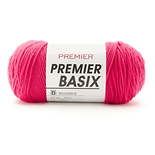 Premier Yarns 625211 1115-09 GARN BASIX FUCHSIA, Acryl, Einheitsgröße, 328 meter von Premier Yarns