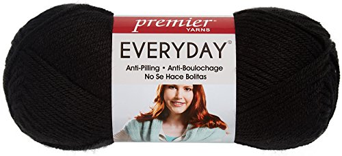 Premier Yarns Everyday Solid Garn, Schwarz von Premier Yarns