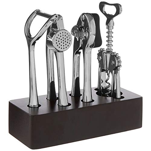 Premier Housewares 805423 Paragon 5-teiliges Chrom-beschichted für Küchengeräte, Verchromtes Metall, Kunststoff, von Premier