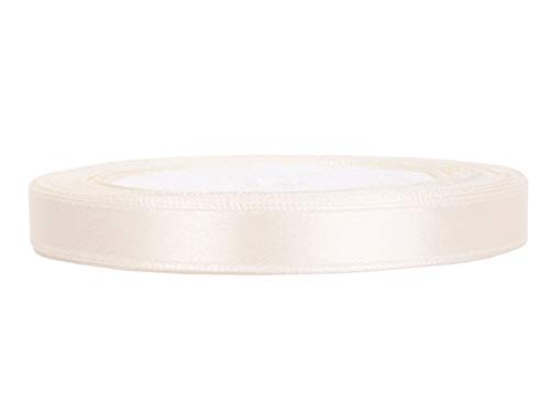 Satinband Puder 6 mm 25 m - Schleifenband Geschenkband Dekoband schmal von Premium Weddings