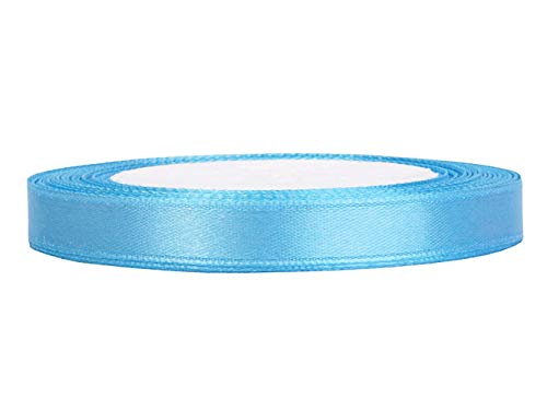 Satinband hellblau 6 mm 25 m - Schleifenband Geschenkband Dekoband schmal von Premium Weddings