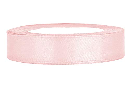 Satinband hellrosa 12 mm 25 m - Schleifenband Geschenkband Dekoband von Premium Weddings