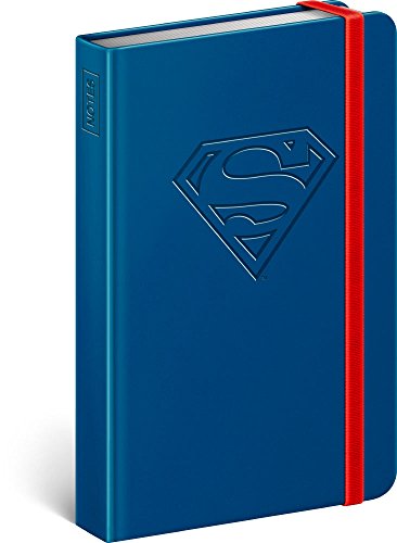 Notizbuch Liniert, Klein Notizheft für Erwachsene und Kinder, Notizheft, Hardcover Notebook (Superman - Logo) von Presco Group