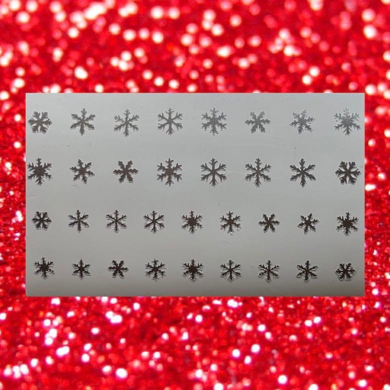 Weihnachten Schneeflocken Nail Art Sticker von PressOnNailsByJodie