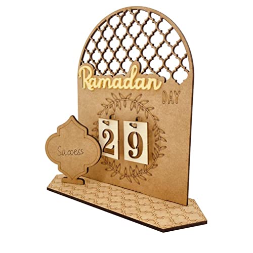 Ramadan Kalender, Eid Mubarak Dekoration DIY Ramadan aus Holz Countdown-kalender Ornament Gebet Ramadan Mubarak Deko Wohnzimmer Ramadan Geschenke Kinder von Prevessel