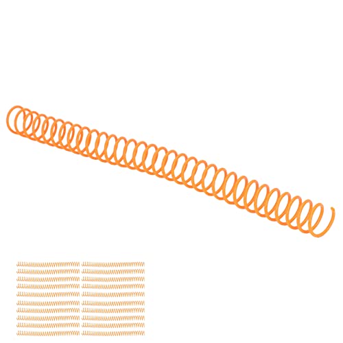 Spiralbindungsspulen, 20 Stück, Kunststoff-Spiralbindungsspulen, 19 Mm, 3/4 Zoll Innendurchmesser, 30 Löcher, Spiralen für A4- und A5-Notizbücher (Orange) von Prevessel