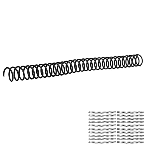 Spiralbindungsspulen, 20 Stück, Kunststoff-Spiralbindungsspulen, 19 Mm, 3/4 Zoll Innendurchmesser, 30 Löcher, Spiralen für A4- und A5-Notizbücher (Schwarz) von Prevessel