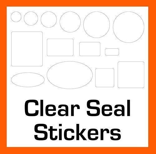 500 Transparent Dichtung Aufkleber - 14 Größen Zur Auswahl Permanent Selbstklebende - 30mm Circles von Price stickers