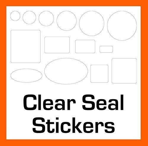 500 Transparent Dichtung Aufkleber - 14 Größen Zur Auswahl Permanent Selbstklebende - 45mm Circles von Price stickers