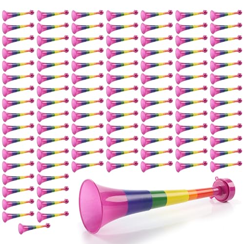 Rainbow Pride Vuvuzela – 100-27 cm langer Krachmacher in Regenbogenfarben – perfektes Zubehör für Pride Month, Pride Marches und Pride Events von Pride & Proud