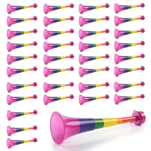 Rainbow Pride Vuvuzela – 40-27 cm langer Geräuschmacher in Regenbogenfarben – perfektes Accessoire für Pride Month, Pride Marches und Pride Events von Pride & Proud