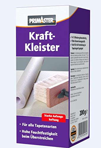 Primaster Tapetenkleister Kraftkleister 200g Kleister für schwere Papiertapeten von Primaster