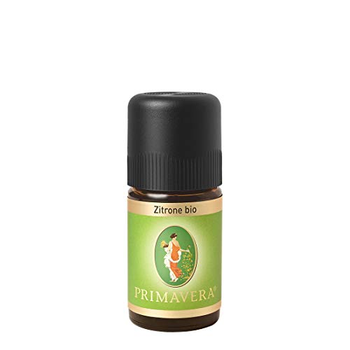 PRIMAVERA Ätherisches Öl Zitrone bio 5 ml - Aromaöl, Duftöl, Aromatherapie - erfrischend, konzentrationsfördernd, aufmunternd - vegan von Primavera