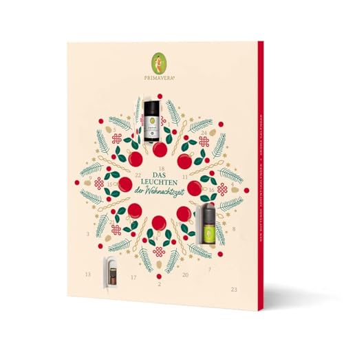 PRIMAVERA Duftender Adventskalender 2024 - jeden Tag ein neuer Duft, ätherische Öle, Duftöle, Pflegeöle, Tipps und Rezepte - vegan von Primavera