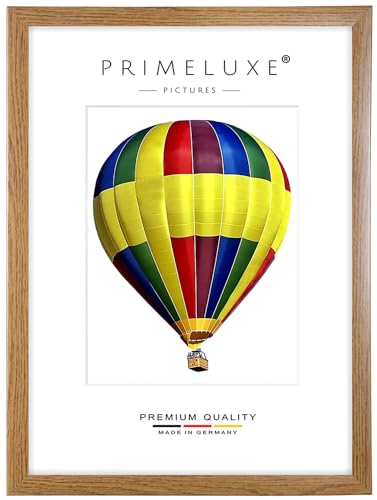 PrimeLuxe Holz Bilderrahmen 20 x 60 cm (Bildmaß) in Eiche Rustikal | Farbe und Größe wählbar | Rahmen für Poster | Puzzle | Foto collage | MADE IN GERMANY von PrimeLuxe