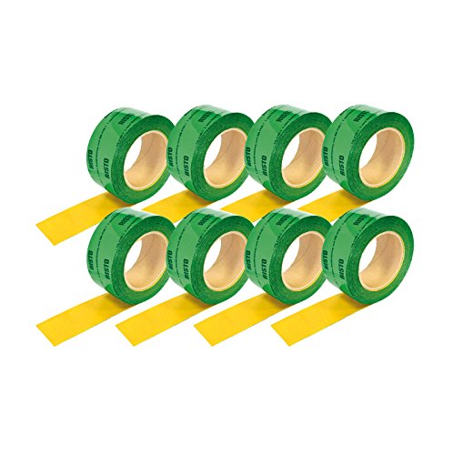 RISTO Dampfbremsband 8 Rollen a 60mm x 25m einseitig selbstklebend - Wasserfestes Klebeband für Dampfsperre, Hochleistungspanzerband, Isolierband, Dampfbremse Klebeband zum Abdichten von Primo-Befestigungstechnik GmbH