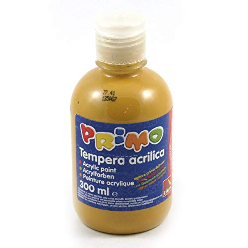 PRIMO Tempera Acrylfarbe mit Dosierverschluss, 300 ml Flasche (ocker 270) von Primo