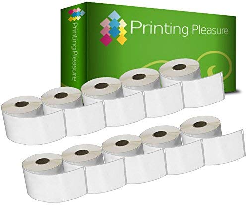 Printing Pleasure 10x Adressetiketten kompatibel für Dymo Seiko 99010 28mm x 89mm (130 Stück/Rolle) Dymo LabelWriter 4XL 450 400 330 320 310 Twin Turbo Duo Seiko SLP 450 400 240 200 120 100 Pro Plus von Printing Pleasure