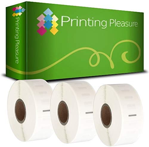 Printing Pleasure 3 x 11352 Rollen Etiketten kompatibel für Dymo LabelWriter & Seiko Etikettendrucker | 25mm x 54mm | 500 Stück | Adressetiketten von Printing Pleasure