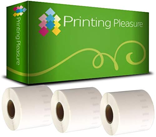 Printing Pleasure 3 x 99019 Rollen Etiketten kompatibel für Dymo LabelWriter & Seiko Etikettendrucker | 59mm x 190mm | 110 Stück | Ordner-Etiketten von Printing Pleasure