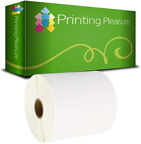 Printing Pleasure Zebra 100mm x 50mm ThermoEtiketten Rolle mit 1000 Etiketten, Thermodirekt von Printing Pleasure