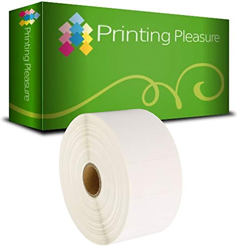 Printing Pleasure Zebra 52mm x 25mm ThermoEtiketten Rolle mit 2000 Etiketten, Thermodirekt von Printing Pleasure