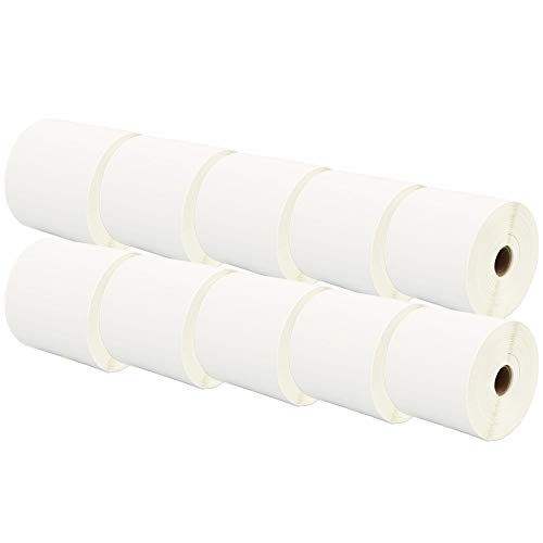 10 Rollen 100mm x 150mm Thermodirekt-Etiketten kompatibel für Zebra GK420d GK420t GC420d GX420d GX420t GC420t GX430t GT800 LP2844 TLP 2844 Citizen CL-S521 CL-S621 CL-S631 (500 Etiketten pro Rolle) von Printing Saver