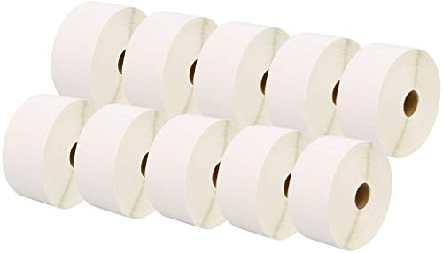 10 Rollen 52mm x 38mm Thermodirekt-Etiketten kompatibel für Zebra GK420d GK420t GC420d GX420d GX420t GC420t GX430t GT800 LP2844 TLP 2844 Citizen CL-S521 CL-S621 CL-S631 (1000 Etiketten pro Rolle) von Printing Saver