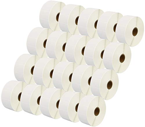 20 Rollen 38mm x 25mm Thermodirekt-Etiketten kompatibel für Zebra GK420d GK420t GC420d GX420d GX420t GC420t GX430t GT800 LP2844 TLP 2844 Citizen CL-S521 CL-S621 CL-S631 (2000 Etiketten pro Rolle) von Printing Saver