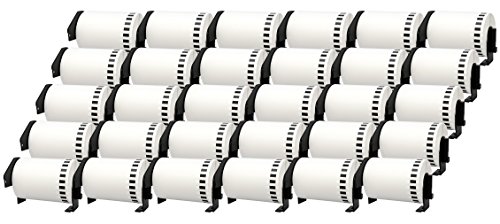 30 Rollen DK22243 DK-22243 102mm x 30,48m Endlos-Etiketten kompatibel für P-Touch QL-1050 QL-1050N QL-1060N QL-1100 QL-1110NWB von Printing Saver