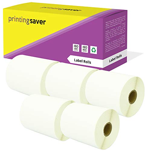 Printing Saver 100 x 210 mm 5 Thermodirekt-Etiketten (200 Stück/Rolle, weiß) kompatibel für Zebra Toshiba Citizen Sato Honeywell Intermec Datamax CAB Eltron Godex Orion UPS Wasp Etikettendrucker von Printing Saver