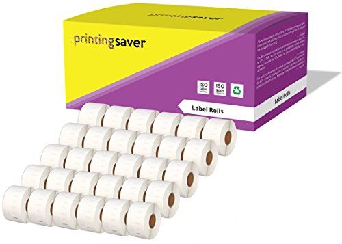 Printing Saver 30x 99012 36 x 89 mm Adressetiketten (260 Stück/Rolle) kompatibel für LabelWriter 310 320 330 4XL 400 450 Turbo/Twin Turbo/Duo & Seiko SLP Etikettendrucker von Printing Saver