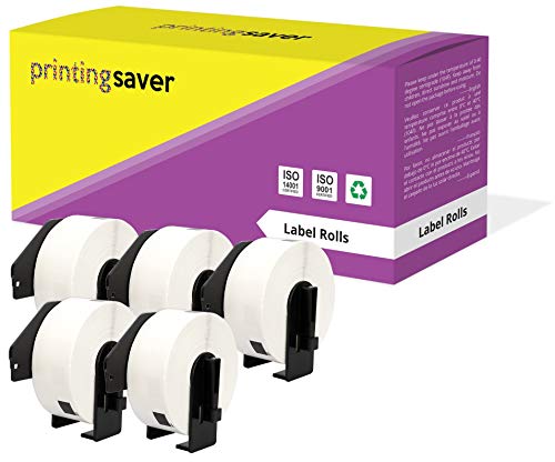 Printing Saver 5 Ersatz DK-11201 Brother Etiketten Adressetiketten für Brother P-Touch QL-500 QL-550 QL-570 QL-700 QL-1050 QL-1060N QL-1100 (29 x 90 mm) von Printing Saver