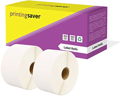 Printing Saver 50 x 25 mm 2 Thermodirekt-Etiketten (1000 Stück/Rolle, weiß) kompatibel für Zebra Toshiba Citizen Sato Honeywell Intermec Datamax CAB Eltron Godex Orion UPS Wasp Etikettendrucker von Printing Saver