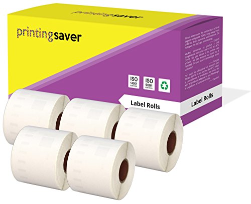 Printing Saver 5x 99014 54 x 101 mm Versandetiketten Namensschilder (220 Stück/Rolle) kompatibel für LabelWriter 310 320 330 4XL 400 450 Turbo/Twin Turbo/Duo & Seiko SLP Etikettendrucker von Printing Saver