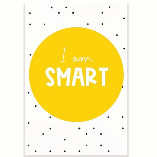 CPS0351 I Am Smart Positive Affirmation Klassenzimmer-Poster – 30,5 x 45,7 cm – Klassenzimmer-Dekor – Muss für das Klassenzimmer – Dekoration für den Schulanfang von Printlabz