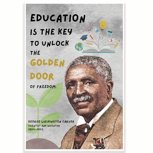 CPS0688 Klassenzimmer-Poster "Education Is the Key to Unlock The Golden Door", 30,5 x 45,7 cm, Positiv inspirierend, erhebend, Klassenzimmer-Dekor, Klassenzimmer-Dekoration, Klassenzimmer von Printlabz