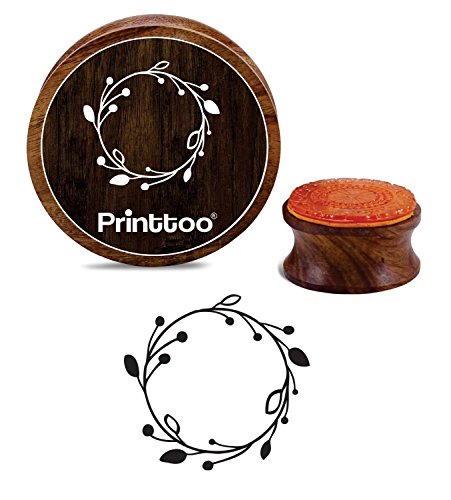 Printtoo Holz Runde Blume Kranz Stempel Schrott-Buchung Craft Textile-2 Zoll Printtoo Holz Runde Blume Kranz Stempel Schrott-Buchung Craft Textile-2 Zoll von Printtoo