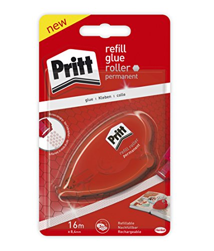 Pritt 2110468 Kassette, 1 g, Klebeband, Klebeband, für Klebeband, Rot, permanent, 1 g, 16 m von Pritt