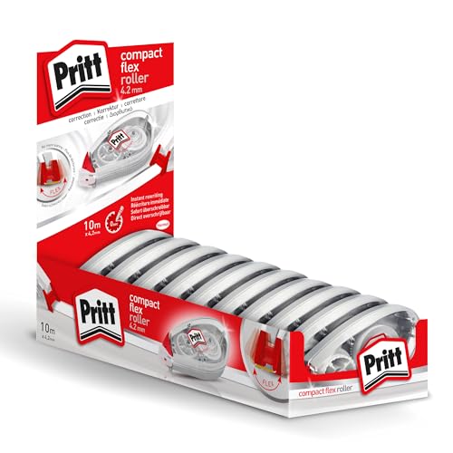 Pritt 9H PCK4K Korrekturroller Compact Flex, 4,2 mm x 10 m, 10er Display von Pritt