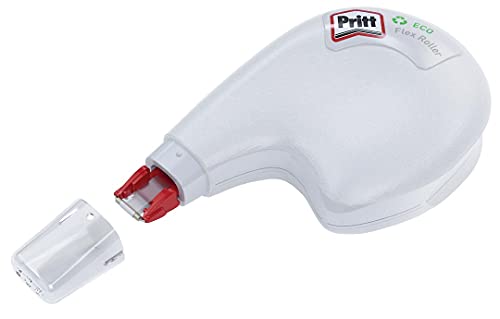 Pritt Korrekturroller ECO Flex Sideway, ergonomisches Design für seitliche Anwendung, Breite 4,2mm, Länge 10m, flexible Spitze, 9H PRKEK von Pritt