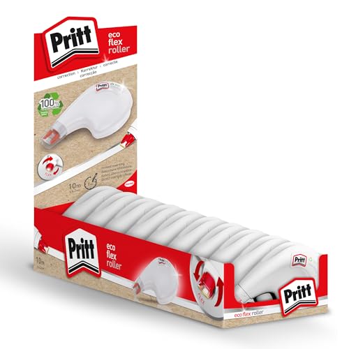 Pritt Korrekturroller Eco Flex, 4,2 mm x 10 m, 10er Display, 9H PRKEK/D10 von Pritt