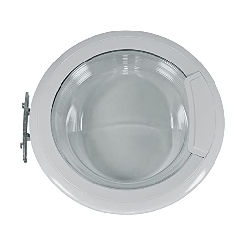 Whirlpool Bauknecht 481010604375 ORIGINAL Tür Bullauge Fenster mit Türaußenring Frontglasscheibe Türinnenring Türgriff Scharnier Waschmaschine auch Privileg Indesit C00443216 von Whirlpool