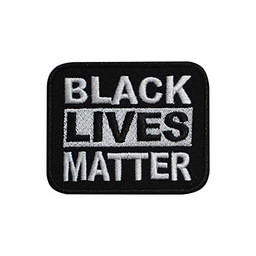 Black Lives Matter, bestickter Aufnäher Bügelbilder zum Aufbügeln oder Aufnähen, für Kleidung etc. 7,5 x 6 cm von Pro Armour