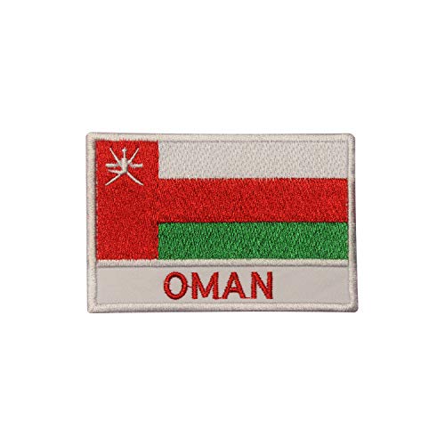 Oman Nationalflagge bestickt zum Aufbügeln oder Aufnähen für Kleidung etc. 9 x 6 cm von Pro Armour