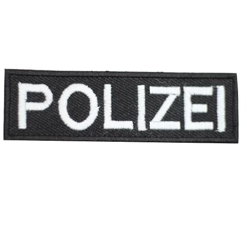 Polizei Simple Text Patch zum Aufbügeln oder Aufnähen für Kleidung etc. 10 x 3 cm von Pro Armour