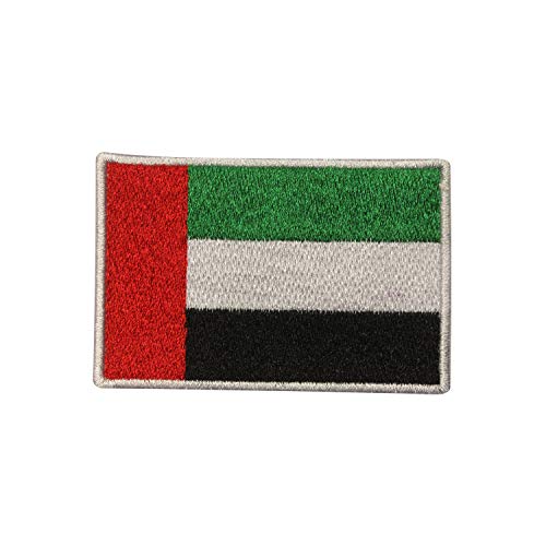 UAE/Emirates Nationalflagge, bestickt, zum Aufbügeln oder Aufnähen, Abzeichen für Kleidung etc., 9 x 6 cm von Pro Armour